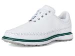 Adidas Unisex MC80 Spikeless Golf Shoes, Footwear White/Silver Metalic/Collegiate Green, 9.5