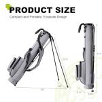 UNIHIMAL Golf Lightweight Stand Carry Bag– Easy to Carry and Durable Pitch n Putt Golf Bag for The Driving Range, Par 3 and Executive Courses–31.5 inches Tall (Grey)