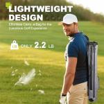 UNIHIMAL Golf Lightweight Stand Carry Bag– Easy to Carry and Durable Pitch n Putt Golf Bag for The Driving Range, Par 3 and Executive Courses–31.5 inches Tall (Grey)