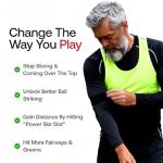 Golf Training Aid, Swing Correcting Arm Band, Innovative Arm Connection Aid, for Swing Correcting Improve Swing Stability, Unise