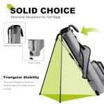 UNIHIMAL Golf Lightweight Stand Carry Bag– Easy to Carry and Durable Pitch n Putt Golf Bag for The Driving Range, Par 3 and Executive Courses–31.5 inches Tall (Grey)