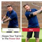 Golf Training Aid, Swing Correcting Arm Band, Innovative Arm Connection Aid, for Swing Correcting Improve Swing Stability, Unise