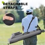 UNIHIMAL Golf Lightweight Stand Carry Bag– Easy to Carry and Durable Pitch n Putt Golf Bag for The Driving Range, Par 3 and Executive Courses–31.5 inches Tall (Grey)