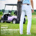 UNIHIMAL Golf Lightweight Stand Carry Bag– Easy to Carry and Durable Pitch n Putt Golf Bag for The Driving Range, Par 3 and Executive Courses–31.5 inches Tall (Grey)