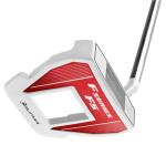 Orlimar Golf F5 Mallet Putter, White, Slant Neck Naked Top Line, Right Handed, 35 Inch with Midsize Grip and Headcover