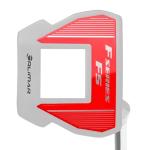 Orlimar Golf F5 Mallet Putter, White, Slant Neck Naked Top Line, Right Handed, 35 Inch with Midsize Grip and Headcover