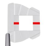 Orlimar Golf F5 Mallet Putter, White, Slant Neck Naked Top Line, Right Handed, 35 Inch with Midsize Grip and Headcover