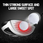 PGM 18 Pieces Men's Complete Golf Club Set with Driver, Fairway, Hybrid, Irons, Putter, Stand Bag & Headcovers - Ideal for Beginners (Standard)