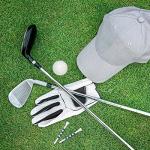 Sosation 200 Pieces Bamboo Golf Tees 3-1/4'' Inch Wooden Golf Tees Reduce Friction and Side Spin(White and Blue)