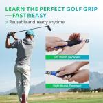 XIDEAEO Golf Grip Trainer, Golf Training Aid for Enhance Grip Strength and Swing Technique for Superior, Grip Trainer GolfClub to Help Train Correct Hand Position, Portable and Durable