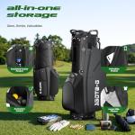 1GoTo-G 7-Way Golf Stand Bag - Lightweight Golf Club Bags with 7 Full-Length Dividers, Cooler, Rain Hood for Men and Women