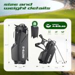 1GoTo-G 7-Way Golf Stand Bag - Lightweight Golf Club Bags with 7 Full-Length Dividers, Cooler, Rain Hood for Men and Women