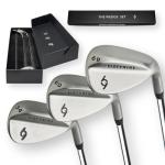 69 Golf Wedge Set Flop, Sand & Pitching Wedges for Men & Women | Length 35" Stepped Steel Shaft (54/60/69 Set) (Left)