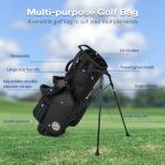 BeyBay Golf Stand Bag - Lightweight Golf Bags for Men & Women, Standing Golf Bag Holds 14 Golf Clubs - 14-Way Dividers with Premium Materials & Magnetic Pocket