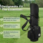 BeyBay Golf Stand Bag - Lightweight Golf Bags for Men & Women, Standing Golf Bag Holds 14 Golf Clubs - 14-Way Dividers with Premium Materials & Magnetic Pocket