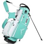 UNIHIMAL Golf Stand Bag with 7 Way Top Dividers, Lightweight Golf Bags for Men Women with Multiple Pockets, Dual Straps (Green)
