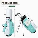 UNIHIMAL Golf Stand Bag with 7 Way Top Dividers, Lightweight Golf Bags for Men Women with Multiple Pockets, Dual Straps (Green)
