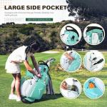 UNIHIMAL Golf Stand Bag with 7 Way Top Dividers, Lightweight Golf Bags for Men Women with Multiple Pockets, Dual Straps (Green)