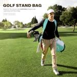 UNIHIMAL Golf Stand Bag with 7 Way Top Dividers, Lightweight Golf Bags for Men Women with Multiple Pockets, Dual Straps (Green)