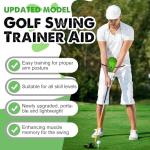 The Connector Golf Training Aid, Swing Trainer for Posture Correction Practice, Golf Training Aids Helps Train Proper Swing Mechanics, Arm Structure, for Golfers at All Levels (Green) (Green)