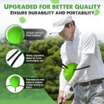 The Connector Golf Training Aid, Swing Trainer for Posture Correction Practice, Golf Training Aids Helps Train Proper Swing Mechanics, Arm Structure, for Golfers at All Levels (Green) (Green)