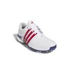 adidas Men's Tour360 24 Golf Shoes, Footwear White/Better Scarlet/Royal Blue, 9