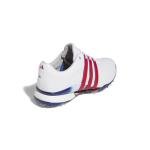 adidas Men's Tour360 24 Golf Shoes, Footwear White/Better Scarlet/Royal Blue, 9