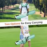 Full Choice Lightweight Golf Stand Bag with 4-Way Full-Length Dividers, Softed Dual Straps & Stand – Ideal Golf Carry Bag for Women and Men, Great for Pitch n Putt Golf Clubs Bag, Mint