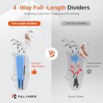 Full Choice Lightweight Golf Stand Bag with 4-Way Full-Length Dividers, Softed Dual Straps & Stand – Ideal Golf Carry Bag for Women and Men, Great for Pitch n Putt Golf Clubs Bag, Mint