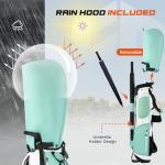 Full Choice Lightweight Golf Stand Bag with 4-Way Full-Length Dividers, Softed Dual Straps & Stand – Ideal Golf Carry Bag for Women and Men, Great for Pitch n Putt Golf Clubs Bag, Mint