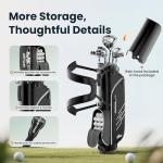 8-Piece Complete Golf Club Set for Men – Adult Golf Clubs with Stand Bag, Driver, Hybrid, 5/7/9/P Irons & Putter, Right Handed