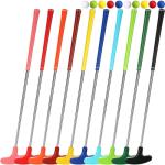 Libima 10 Pack Junior Golf Putter Golf Putters Bulk with 10 Practice Golf Balls for Men and Women Two Way Mini Golf Putter for Left and Right Handed Golfers for Kids Teenagers Adult (27 Inch)