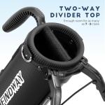 Findway Golf Stand Bag, Upgraded Par 3 Golf Bag Pitch n Putt Small Golf Bag with Ball Holder and Cooler Bag, Lightweight Golf Carry Bag for Men Women