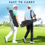 Findway Golf Stand Bag, Upgraded Par 3 Golf Bag Pitch n Putt Small Golf Bag with Ball Holder and Cooler Bag, Lightweight Golf Carry Bag for Men Women