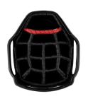 Sun Mountain Men's C130 Lightweight Cart Golf Bag 14-Way Top - 11 Pockets, Smart Dual Strap System, Push-Electric-Riding Cart Compatible Compression Base, 2026 Model - Black-Steel-Red