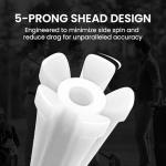 Golf Tees Plastic Unbreakable Easy to Find Bulk Value 200/500/1000 Count, 2 3/4 3 1/4 Inch Stable Tee Driving Range Reduce Friction, Green Red White USA Flag Practice (White, 500 Count (3 1/4 Inch))