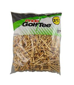 PRIDE GOLF TEE golf tees 500 Count Tees, Natural, Count US