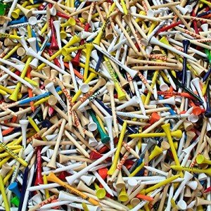 Overrun and Misprinted 2 3/4" Golf Tees, New and Unused! 1,000 Quantity!