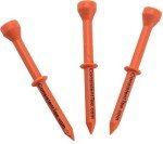 Consistent 3 Tee 3 1/4" Golf Tee Pack - Orange