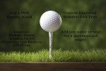 GBM Personalized 100 White Wooden Golf Tees - Customizable Gift Set