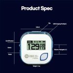 GOLFBUDDY Voice 2S+ Talking GPS Rangefinder, Clip on Hat Golf Navigation, Slope Mode on/Off, 18 Hours Battery Life, Shot Distance Measurement, Preloaded with 40,000 Courses Worldwide (Blue)