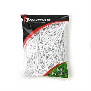 Orlimar Wooden Golf Tees 2 3/4-Inch, Bulk White 500 Piece Jumbo Pack