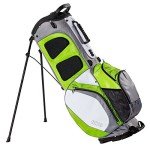 Izzo Golf Izzo Ultra-Lite Stand Golf Bag With Exclusive Features, Lime Green/White