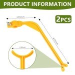 KISEER 2 Pcs Golf Training Aids Swing Trainer Tool Golf Accessories (Yellow)