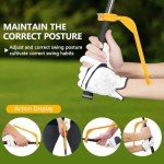 KISEER 2 Pcs Golf Training Aids Swing Trainer Tool Golf Accessories (Yellow)