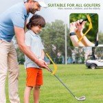 KISEER 2 Pcs Golf Training Aids Swing Trainer Tool Golf Accessories (Yellow)
