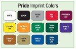1000 Custom Pride Performance Tees - 1 Color Imprint 3-1/4" White