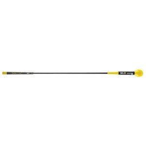SKLZ Gold Flex Golf Swing Trainer and Warm-Up Stick - Essential Golf Accessories for Golfers, 48"/40” Golf Equipment for Distance, Balance Building, Power & Grip Training, Portable & Course-Legal