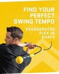 SKLZ Gold Flex Golf Swing Trainer and Warm-Up Stick - Essential Golf Accessories for Golfers, 48"/40” Golf Equipment for Distance, Balance Building, Power & Grip Training, Portable & Course-Legal