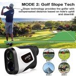 Golf Rangefinder Slope 1000 Yards Rechargeable Golf Laser Range Finder Flagpole Locking Vibration 6X Magnification Golfing Rangefinders for Golfers by VYTOOV